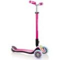 Dreiradscooter GLOBBER "ELITE PRIME, mit Leuchtrollen und Leuchtdeck" Scooter pink Scooter