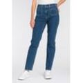 Straight-Jeans LEVI'S "724 TAILORED W/ WELT PK" Gr. 29, Länge 32, blau (stage fright) Damen Jeans Gerade