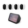 Arlo Pro 5 Spotlight Kamera 4er-Set + Echo Show 5 Gen. 3