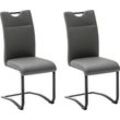 Esszimmerstuhl MCA FURNITURE "Zapara" Stühle grau (anthrazit, schwarz matt) Küchenstühle