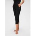 Ocean Sportswear Yogahose Soulwear - 3/4-Yoga & Relax Hose mit Bündchen am Beinabschluss, schwarz
