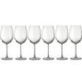 JAMIE OLIVER Gläser-Set WAVES 6er Kristall Weißweingläser 580ml klar bruchfest Weinglas-Set