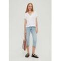 s.Oliver 7/8-Jeans Karolin Comfort Culotte / Relaxed Fit / Mid Rise / Straight Leg Label-Patch