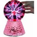 Aiskdan - Magische 5-Zoll-Plasma Lampe, Kugel empfindlich auf Ton und Berührung, Flash Sphere Licht, Dekoration und Weihnachtsgeschenk, Kinder