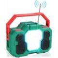 Hychika - Radio mit led Taschenlampe, Tragbares Radio Weltempfnger Bluetooth Lautsprecher Wetter am/fm/sw Notfallradio, 8000mAh Wiederaufladbare