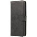 Nexeri Wallet Magnet Case Buch Tasche Schutzhülle aufklappbare Hülle Standfunktion Zubehör kompatibel mit Oppo A78 Schwarz - Schwarz