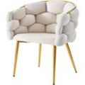 Luxus-Samtstühle 1 Stuhl (Wohnzimmer Stühle, Esszimmerstühle, Make-up Stühle, moderne Mode Stil Stühle, 1 Set), Beine aus vergoldetem Eisen, Grün
