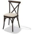 Gastro Sitzkissen Gepolstertes ecru für Crossback (Bar-)Stuhl, 460 x 450 x 20 mm | Mindestbestellmenge 7 Stück