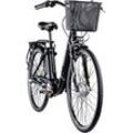 Zündapp E-Bike City Z510 Damen 28 Zoll RH 48cm 3-Gang 374 Wh schwarz türkis