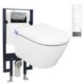 WC-Komplettpaket 18: Bernstein Dusch-WC Pro + 1102 und Soft-Close Sitz mit Vorwandelement G3008 und Betätigungsplatte vorne