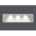 Wandnische Weiß aus Mineralguss EG2510 - Höhe 25 cm - Tiefe 10 cm - LED-Spot optional