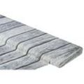 Baumwollstoff-Digitaldruck "Holzwand", Serie Ria, grau