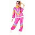 buttinette Trainingsanzug 80er Jahre unisex, pink/orange/lila