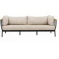 Lounge Sofa LISSABON Gartenlounge wetterbeständig Garten Couch - Beige