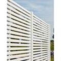 Sichtschutzzaun Rankgitter Tokyo: Einzeltor in der Größe 100 x 90 cm in Weiß