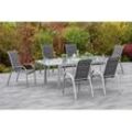 Gartensessel 2er-Set Amalfi di Lusso Anthrazit Metall