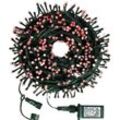 Amirror Smart Ug - 108ft Weihnachtslichterkette, 300 led Lichterketten, 8 Modi, Plug-in, Party, Hof, Garten, Rot