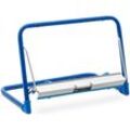 MSW - Putzrollenhalter Putzrollenspender Wandhalterung bis 5 kg ø 500 mm Stahl blau