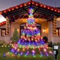 Weihnachtslicht Girlande Stern 315 LEDs Weihnachtsbaum Licht 8 Modi IP44 für Outdoor Indoor Hochzeit Party Weihnachtsbaum