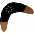 Aumüller - Hundespielzeug aus Leder - Boomerang, schwarz
