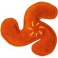 Aumüller - Hundespielzeug aus Leder - Wurfstern, orange