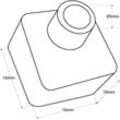 Barcelona Led - Anfangs-/Endkappe für flexible Silikonhülle 16x16 mm - WOS1616