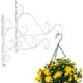 Minkurow - Pcs Weißes Hängekorbgestell, 30 cm lange Wandhalterungen, Haken, Hängepflanzengestell, hängende Gartenhaken, Outdoor-Halterung für