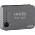 Marmitek - Split 312 2 Port HDMI-Splitter 3D-Wiedergabe möglich 3840 x 2160 Pixel Silber