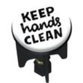 Abfluss-Stopfen Pluggy® Keep Clean, Waschbeckenstöpsel höhenverstellbar, Weiß, Kunststoff mehrfarbig , Messing chrom - weiß - Wenko