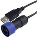USB-Kabel usb 2.0 usb-a Stecker, USB-Micro-B Stecker 2.00 m Schwarz, Blau PXP4040/B/2M00 - Bulgin