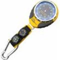 Tragbarer multifunktionaler digitaler Barometer-Höhenmesser für Outdoor-Camping, Wandern, Klettern, Modell: Gelb