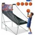 Elektrischer Baskeltballständer klappbar, Basketballautomat mit 4 Bällen, Luftpumpe & 8 Spielmodi, Arcade Basketballspiele Schießmaschine Kinder für