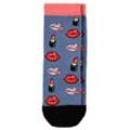 1 Paar Damen Socken mit Lippen-Motiven