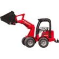 Bruder® Spielzeug-Bagger Schäffer Hoflader 2034 (02190), Made in Europe, rot