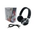 Trade Shop Traesio - stereo kopfhörer kabel klinke 3.5MM 150CM pc smartphone musik sport faltbar E305