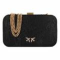 PINKO Clutch Tasche 21 cm nero-canna fucile-antique gold