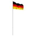 Hengda Fahnenmast Alu Flagge Deutschlandfahne Fahnen Fahnenstange 6.50m inkl Mast Flagge Seilzug inkl Flaggenmast Bodenhülse