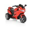 Moni Kinder Elektromotorrad Comet HZBB-1188 drei Räder Musik, MP3, Rückwärtsgang rot