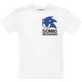 Sonic SEGA T-Shirt Sonic The Hedgehog T-Shirt weiss Kinder 104 116 128 140 Jungen + Mädchen