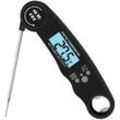 Fleischthermometer. Thermometer mit Hintergrundbeleuchtung und Kalibrierung. Digitale Handwerkzeuge 50 300 ℃ schwarz