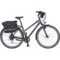 E-Bike PROPHETE "Entdecker e9000 Damen" E-Bikes Gr. 50 cm, 28 Zoll (71,12 cm), grau E-Bikes E-Bike