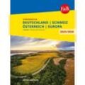 Falk Straßenatlas 2025/2026 Deutschland, Schweiz, Österreich 1:300.000, Kartoniert (TB)