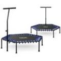 Neo-Sport Fitness-Trampolin mit Griff 127 cm – sechseckig blau