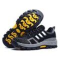 Tooling Safety Shoes Sicherheits-Sneaker für Herren, Freizeit-Arbeitsschuhe, schlag- und durchstichfest, Schwarz 43 - Lycxames