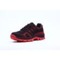 Lycxames - Tooling Safety Shoes Sicherheits-Sneaker für Herren, Freizeit-Arbeitsschuhe, stoß- und durchstichfest, Rot, 45