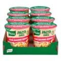 Knorr Snack Becher Spaghetti in Käse-Sahne-Sauce 71 g, 8er Pack