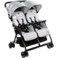 Chicco Zwillingsbuggy OHlalà Twin, Silver Cat, Zwillingskinderwagen, silberfarben