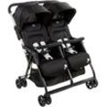 Chicco Zwillingsbuggy OHlalà Twin, Black Night, Zwillingskinderwagen, schwarz