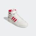 Sneaker ADIDAS ORIGINALS "FORUM MID" Gr. 37, weiß (cloud white, better scarlet, cloud white) Schuhe Sneaker