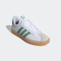 Sneaker ADIDAS SPORTSWEAR "VL COURT 3.0" Gr. 43, grün (cloud white, preloved green, aluminium) Schuhe Schnürhalbschuhe